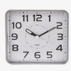  Hometime Black Dual Indicating Light System Alarm Clock 5291B