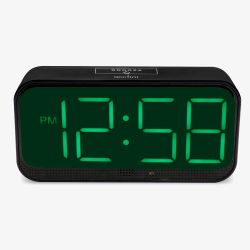Acctim Silas Green LED Digital Alarm Clock 16575
