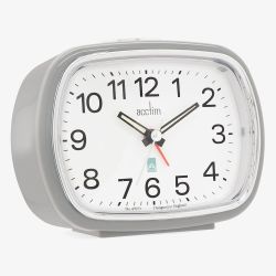 Acctim Camille Grey White Dial Alarm Clock 15467