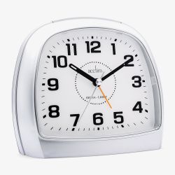 Acctim Sensa-Light Three White Dial Silver Alarm Clock 14697