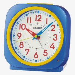 Seiko Time Teacher Multicoloured Alarm Clock QHE200L