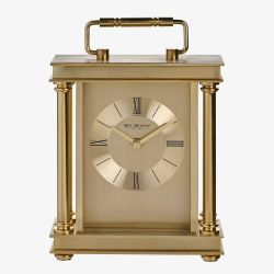 WM Widdop Gold Carriage Clock W3426