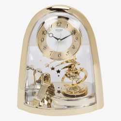 Rhythm Arched Top Spiral Pendulum Mantel Clock 4SG607WS65