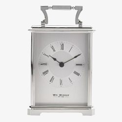 Silver Traditional Carriage Clock W2407