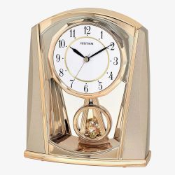 Rhythm Pendulum Rose Gold Mantel Clock 4RP772WR13