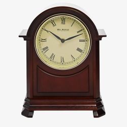 WM Widdop Wooden Arched Mantel Clock W3417