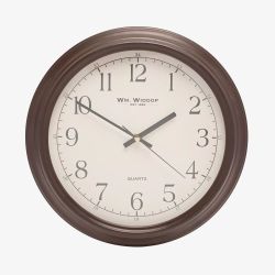 WM Widdop Classic Wooden Wall Clock W9803