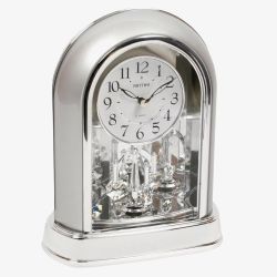 Rhythm Two Tone Chrome Pendulum Mantel Clock 4SG696WR19