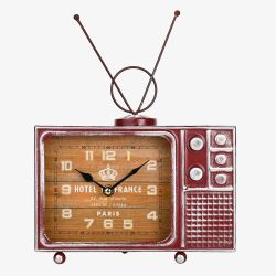 Hometime Retro TV Mantel Clock W2950