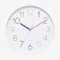 Acctim Afia White Dial Teaching Wall Clock 22752