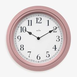 Acctim Devonshire Dusty Rose Pink Wall Clock 22714