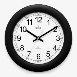 Acctim Formia Black Round Wall Clock 74413