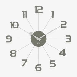 Acctim Astraea Grey & Silver Wall Clock 29027