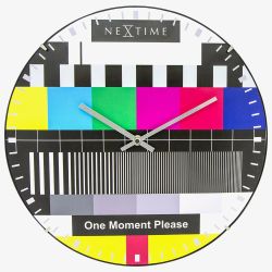 Nextime Multicoloured Testpage Domed Wall Clock NT109