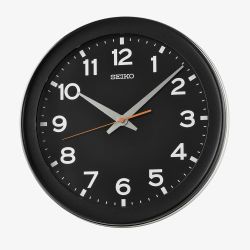 Seiko Black Round Wall Clock QXA835K