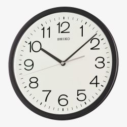 Seiko White Dial Round Wall Clock QXA847K