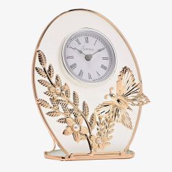 Sophia Gold Butterfly Mantel Clock SP3506CK