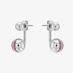 Tommy Hilfiger Ladies Logo Dropper Stud Earrings 2780496