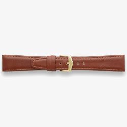 Darlena Montrose Brown Leather Gold Buckle Watch Strap 1217