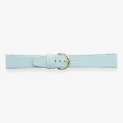 Darlena Windsor Pastel Blue Leather Gold Buckle Watch Strap
