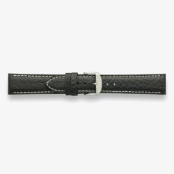 Darlena Goodwood Black Woodland Calf Leather Watch Strap LS1305 BLK SS