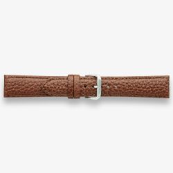 Darlena Harrow Brown Leather Silver Buckle Watch Strap 1003