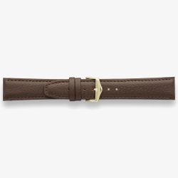 Darlena Richmond Brown Leather Gold Buckle Watch Strap 1306
