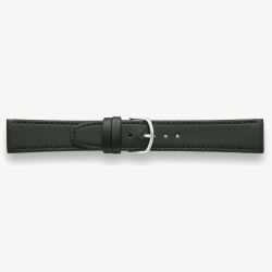 Darlena Arundel Black Leather Silver Buckle Watch Strap 0901