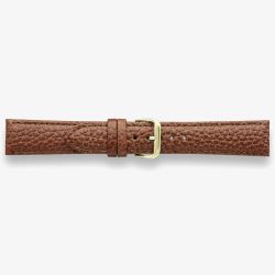Darlena Harrow Brown Leather Gold Buckle Watch Strap 1003