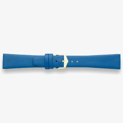 Darlena Henley Blue Leather Gold Buckle Watch Strap 1301