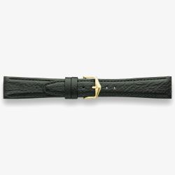 Darlena Grantham Black Leather Gold Buckle Watch Strap 1304