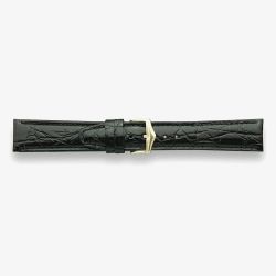 Darlena Tewkesbury Black Crocodile XL Leather Watch Strap LS1355XL BLK Y
