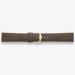 Darlena York Brown Leather Gold Buckle Watch Strap 1302