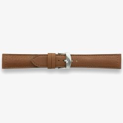 Darlena Woking Brown Leather Silver Buckle Watch Strap 1371