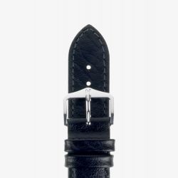 HIRSCH Highland Medium Black Leather Watch Strap 04302150-2