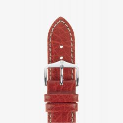 HIRSCH Jumper Long Red Leather Watch Strap 04402020-2