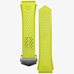 TAG Heuer Connected 45mm Calibre E4 Lime Yellow Rubber Watch Strap BT6267
