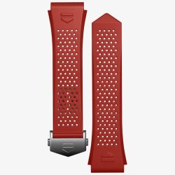 TAG Heuer Connected 45mm Calibre E4 Red Rubber Watch Strap BT6264