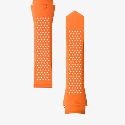 TAG Heuer Mens Connected Calibre E5 45mm Orange Rubber Watch Strap FT6282