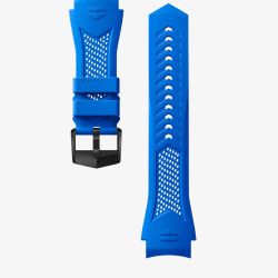 TAG Heuer Mens Connected Calibre E5 45mm Blue Rubber Sports Watch Strap BT0015