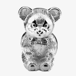 Bambino Silver Plated Bear Money Box 6285