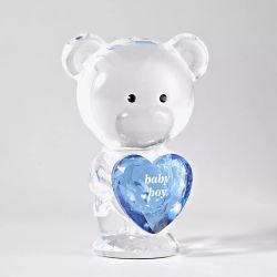 Crystocraft Crystal Bear Baby Boy Gift SP3640