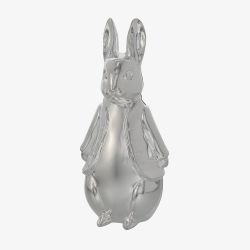 Peter Rabbit Silver Plated Sculpted Money Box A32330