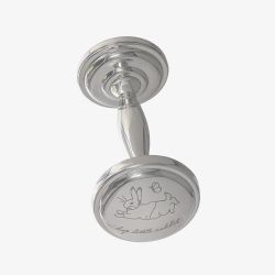 Peter Rabbit Silver Plated Baby Rattle Gift A32350