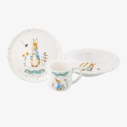 Peter Rabbit 3 Piece Ceramic Dinner Set A32390