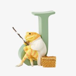 Peter Rabbit Decorative Jeremy Fisher Letter J A5002