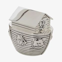 Bambino Silver Plated Noah Ark Money Box Accessory WY5086