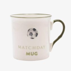 White Football Match Day Mug HM2797