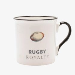 White Rugby Royalty Mug HM2801