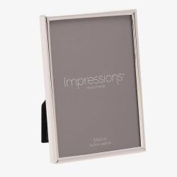 Impressions Silver Thin Oblong Photo Frame 3.5X5 8156
